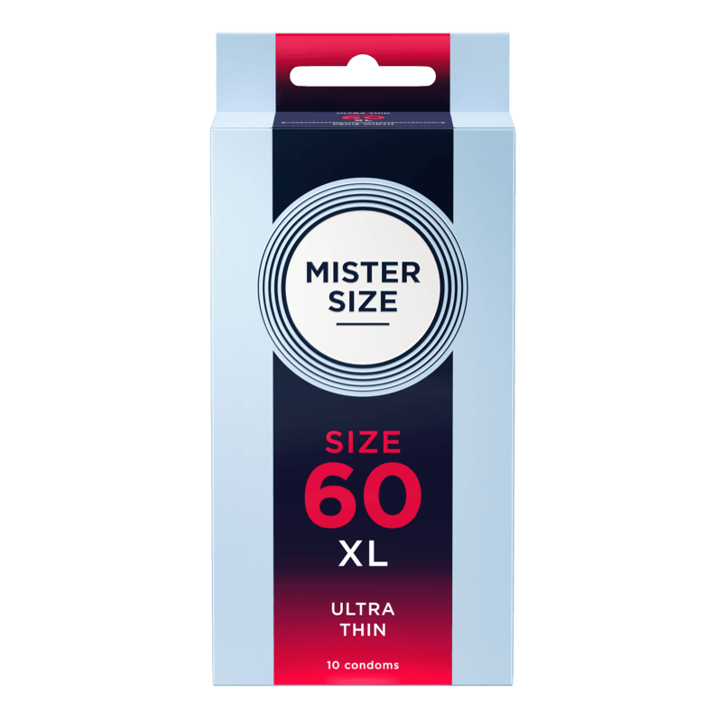 Mister Size 60 XL — neues Design, 10er Packung