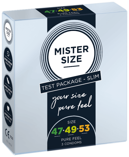 Mister Size Slim Probierset Kondomgröße 47-49-53